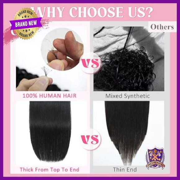 16 Inch Clip In Human Hair Extensions 100g 8pcs Salon Quality